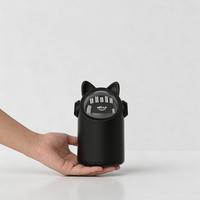 Mini poubelle intelligente automatique 2L Poubelle de bureau pour chat mignon Poubelle de maison en plastique avec capteur Poubelle