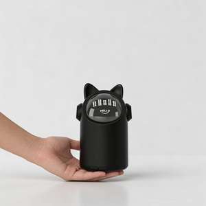 Mini cubo de basura inteligente automático de 2L, cubos de basura de escritorio de oficina con Gato bonito, artículos para el hogar, cubo de basura de plástico con Sensor - Product Image 1