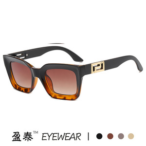 <b>Sunglasses</b> <b>Square</b> Frame UV400 PC Women's Fashion Street Style Letter Decorations - Product Image 2