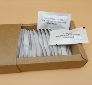 Tablettes de <span class=keywords><strong>dentifrice</strong></span> OEM avec brosse à dents en bambou pour hôtel - Product Image 4