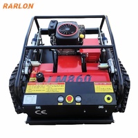 Robot tondeuse à gazon sans fil hybride 16/25 hp à intelligence artificielle télécommandé de 32 pouces