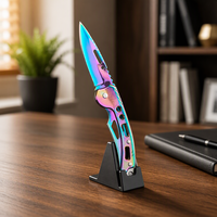 Couteau de poche pliable en acier inoxydable pour la chasse en plein air, personnalisable, compatible OEM, portable