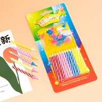 Lot de 24 bougies spirales pour gâteau d'anniversaire avec supports, diamètre 5,5 mm, en cire de paraffine, vente en gros d'usine pour le Nouvel An