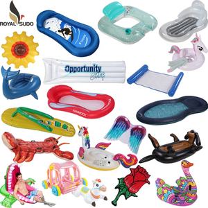 Float Floatie 21 Years Professional Inflatable Manufacturer Beach Lake Pool Mesh Fabric Cover Float Floatie Air Mat Mattress Ring Toys