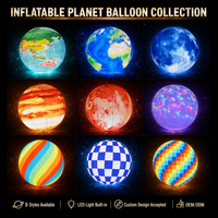 Ballon Géant Gonflable LED Spectaculaire pour Événements Promotionnels, Globe de Neige Planétaire, Étanche 1 An, Taille Personnalisable, Solaire