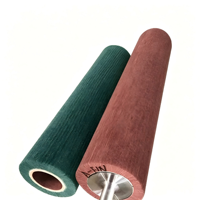 Rouleau de brosse à récurer en nylon non tissé, rouleau de polissage en acier inoxydable, roue de brosse pour meulage des métaux, taille personnalisée