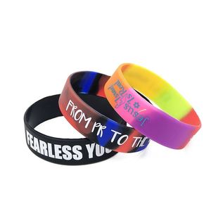 Llavero de Silicona con Logotipo Personalizado, Pulsera Multicolor de Silicona de 12 mm - Product Image 2