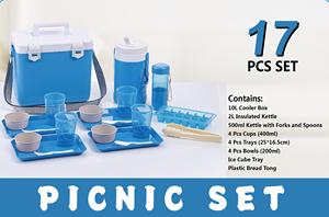 Usine en gros 17 pièces pique-nique en plein air <span class=keywords><strong>Camping</strong></span> bière refroidissement Mini voiture en plastique glacière pichet à eau ensemble - Product Image 6