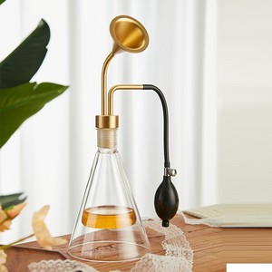 Fabrik-Großhandel Messing-Glas-Duftflasche mit individuellem Logo für Kaffeebohnen, Tee, Parfüm, ätherische Öle – Dufttester mit Luftballon - Product Image 5