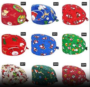 Fashion Printed <b>Doctor</b> Work Hats Causal Unisex Operating Room Hat for Nurse Embroidered Dustproof Hair Surgical Cap With Button - Product Image 2