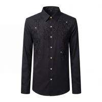 Kemeja Pria Formal Slim Fit Grosir, Kemeja Cetak Kancing Pria, Kemeja Lengan Panjang