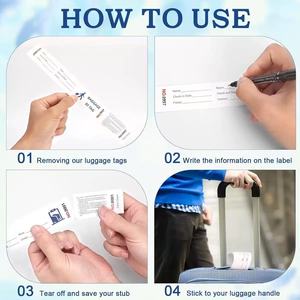 Etichette per Bagagli Personalizzate, Resistenti e Impermeabili, <span class=keywords><strong>con</strong></span> <span class=keywords><strong>Numero</strong></span> di Serie, per Hotel, Supermercati e Negozi - Product Image 3