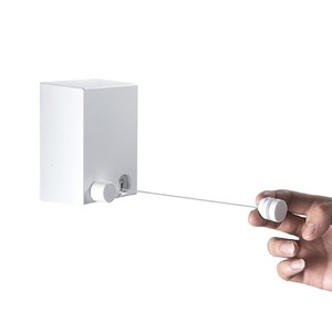 Corde à <span class=keywords><strong>linge</strong></span> intérieure rétractable multifonctionnelle en ABS avec corde de suspension pour le séchage des vêtements. - Product Image 6