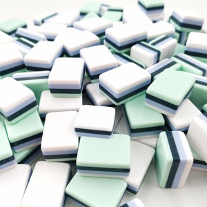 Juego de Mahjong Americano Acrílico de Cuatro Capas Premium, Color Verde Menta, con Reverso Tipo Sándwich, Sombrero de Payaso, Jokers, Juego de Mesa, Set de Regalo - Product Image 6