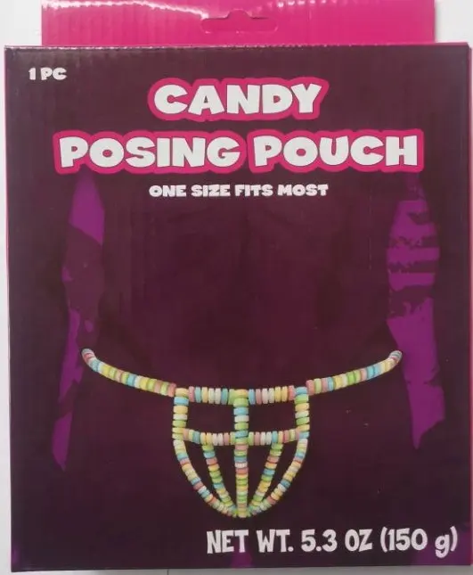 Individual wrapper 125g x 24 display box candy G-string for people with the bracelet and necklace candy bra