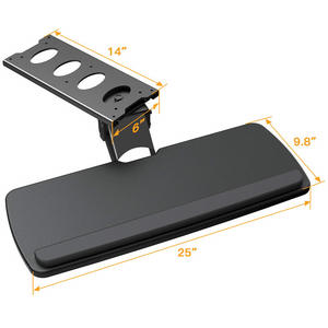 Onder Bureaus Klem-Op Toetsenbord Lade Glijdende Computer Toetsenbord Lade - Product Image 3