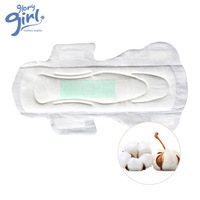 Disesuaikan harga langsung pabrik grosir Ultra lembut 100% bantalan menstruasi katun wanita memakai pembalut wanita