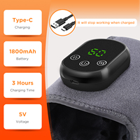 Masseur de cheville et de jambe chauffant électrique à vente chaude transfrontalière, thérapie par vibration rechargeable, masseur de pieds