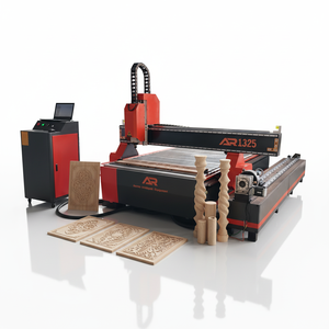 Routeur CNC à bois 4 axes avec axe rotatif, machine de gravure 3D pour colonnes en bois rondes et carrées, découpe et fraisage d'acrylique AR1325 - Product Image 1