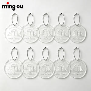 <span class=keywords><strong>Étiquette</strong></span> de bagage en acrylique vierge, forme ronde, <span class=keywords><strong>pour</strong></span> <span class=keywords><strong>valise</strong></span> de voyage, imprimable UV, en stock, personnalisable - Product Image 1