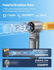 Ventilateur rafraîchisseur d'air électrique portable mini turbo-jet avec fonction glace, léger et grande capacité - Product Image 4