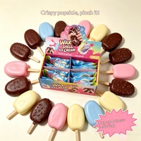 Jouet Squishy Créatif Transfrontalier Nouveau : Coque Croustillante de Glace Simulée, Imitant les Friandises Glacées, Texture Satisfaisante et Croustillement Agréable