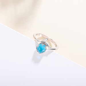 Anillo <span class=keywords><strong>de</strong></span> aleta <span class=keywords><strong>de</strong></span> delfín <span class=keywords><strong>de</strong></span> cola azul para mujer ZHILIAN, gran oferta, joyería <span class=keywords><strong>de</strong></span> eternidad femenina, piedra <span class=keywords><strong>de</strong></span> circón chapada en rodio para compromiso <span class=keywords><strong>de</strong></span> boda - Product Image 4