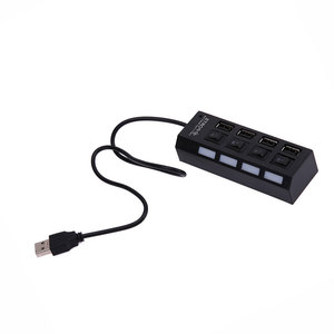 ความเร็วสูง 4 พอร์ต <span class=keywords><strong>USB</strong></span> HUB 2.0 อะแดปเตอร์ Expander หลาย <span class=keywords><strong>USB</strong></span> Splitter หลาย Extender พร้อมหลอดไฟ LED สําหรับแล็ปท็อปพีซี - Product Image 2