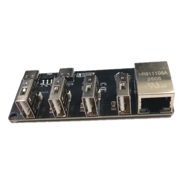 CH339F USB to RJ45 Ethernet Hub Module 4-Channel USB2.0 Extender with Network Card Driver Plug and Play