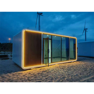 Contenedor de oficina modular prefabricado portátil personalizable, casa desmontable prefabricada Apple Cabin, hoteles, centros comerciales, Panel sándwich - Product Image 1