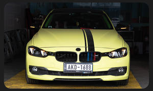 Ксеноновые фары в стиле клыков с модифицированными светодиодными линзами в сборе для BMW 3 серии 2012-2018 F30/F35 автомобильные аксессуары - Product Image 4