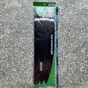 Synthétique pour tresse Ombre facile à crocheter Extension d'eau chaude pré-étirée cheveux féminins africains Outro perruque d'eau chaude - Product Image 4