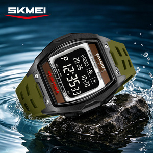 Montre numérique à énergie <span class=keywords><strong>solaire</strong></span> SKMEI 2750 pour hommes, grand cadran, résistante à l'eau 5ATM, montre de sport pour hommes, lumière EL, date de la semaine, horloge d'extérieur - Product Image 2