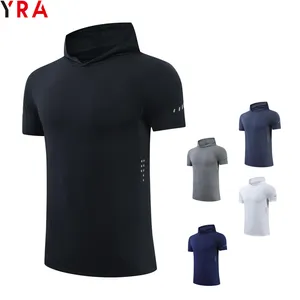 2024 pakaian kebugaran pria kaus hoodie kaus gym kaus untuk pria pakaian aktif kemeja olahraga grosir