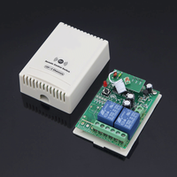 Relais RF intelligent direct d'usine 2 pièces télécommande sans fil commutateur d'acceptation bidirectionnel double canal DC 12V 10A