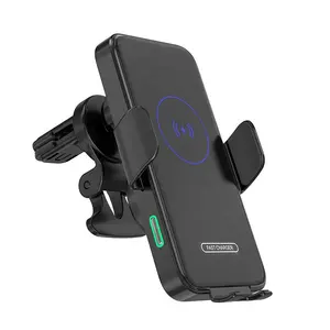 Portable Charger Cell Phone Holder 15W Charging Mount Stand Auto-sensing Universal Car Phone Holder Wireless Charger