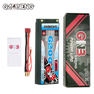 GNB GAONENG 6200MAH 2S 2S1P 7.4V 90C 180C 5.0mm Baterai LiPo Hard Case Bullet 1:10 1/10 Skala Mobil RC Perahu Drift - Product Image 6
