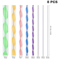 Outils de pointillage Mandala en acrylique DIY, 8 pièces, pour la peinture sur roches, la sculpture, la poterie, l'argile, les tampons à ongles et l'artisanat d'onglerie