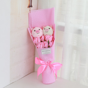 かわいいクマ子猫ぬいぐるみバレンタインギフトPPコットン入りユニセックス - Product Image 5