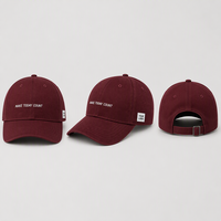 Casquette de baseball unisexe 6/5 panneaux réglable en polyester/coton, denim/toile, toutes saisons, décontractée