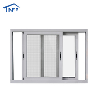 Ventanas Corredizas de Doble Acristalamiento, Ventana Corrediza de Aluminio con Vidrio Bajo Emisivo y Mosquitera