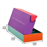 Caja corrugada con impresión de e-flute, caja de envío con logotipo personalizado, 6 separadores, caja de aceite esencial con inserto