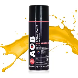 Peinture acrylique en Spray, ml, couleur jaune, pour voiture