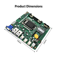 Intel Q470 LGA1200 Comet Lake S 2*SODIMM Papan Utama Industri Tertanam untuk PC Industri Otomasi Mesin Visi IoT