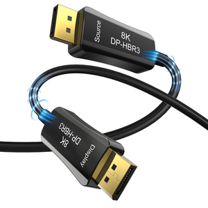 Câble DP vers DP <span class=keywords><strong>HD</strong></span> à fibre optique haute vitesse DP-HBR3 1.4V, DP1020 8K 60Hz 32.4Gbps - Product Image 1