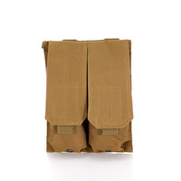 Pochette tactique MOLLE pour chargeur 5,56, double porte-chargeur pour paintball/chasse, porte-cartouche d'armure