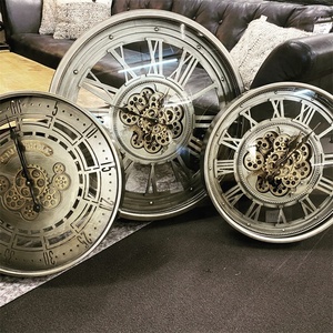 <span class=keywords><strong>Orologio</strong></span> <span class=keywords><strong>da</strong></span> <span class=keywords><strong>Parete</strong></span> Industriale Steampunk con Ingranaggi Rotanti, 31,5 Pollici, 80 cm, Brevettato - Product Image 4