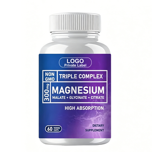 Cápsulas de Citrato de Magnesio 3 en 1 de Marca Privada, Suplemento para Huesos y Músculos Fuertes, Cápsulas de Magnesio para la Salud del Sueño y el Sistema Inmunitario - Product Image 1