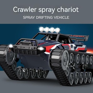 Tank RC tout-terrain avec pulvérisation d'eau, télécommande 2.4G, modèle réduit SJY-Q155, voiture tank télécommandée en alliage à l'échelle 1:12, haute vitesse, drift, 12km/h - Product Image 5