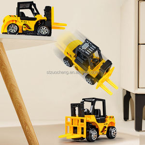 Dalam stok 6 buah dan 15 buah mainan mobil simulasi derek mixer gesekan kendaraan mainan teknik diecast model mobil paduan - Product Image 6